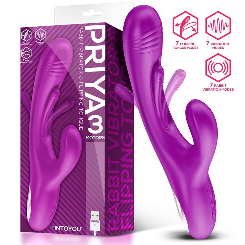 Vibromasseur INTOYOU Priya avec languette avec mouvement de retournement