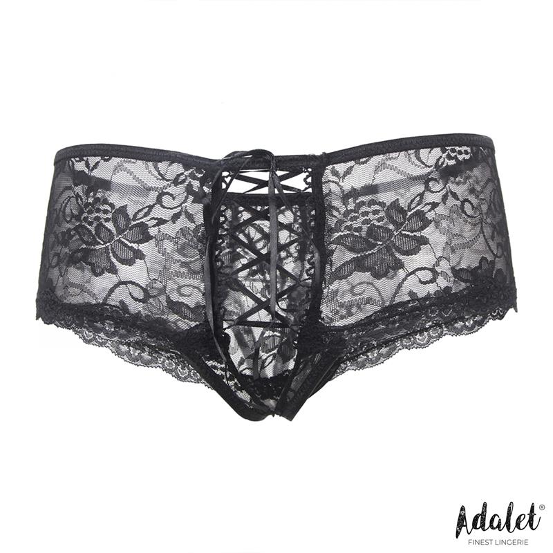 LINGERIE Culotte Claire Entrejambe Ouvert Style Corset