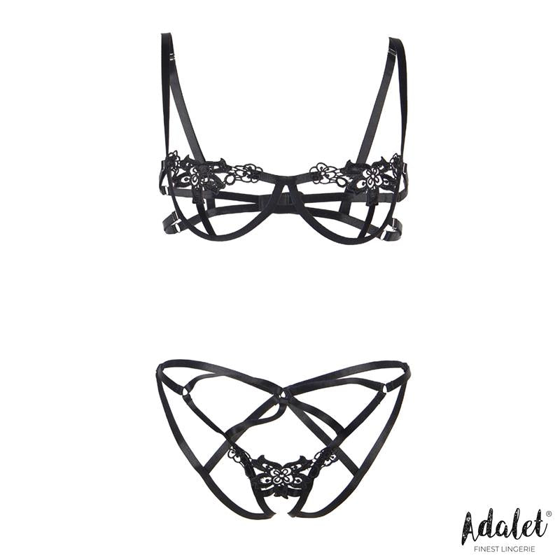 LINGERIE Ensemble soutien-gorge ouvert et culotte ouverte Emma