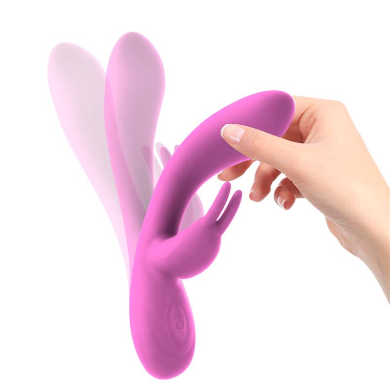 INTOYOU Vibromasseur Unibody en silicone liquide USB Rose