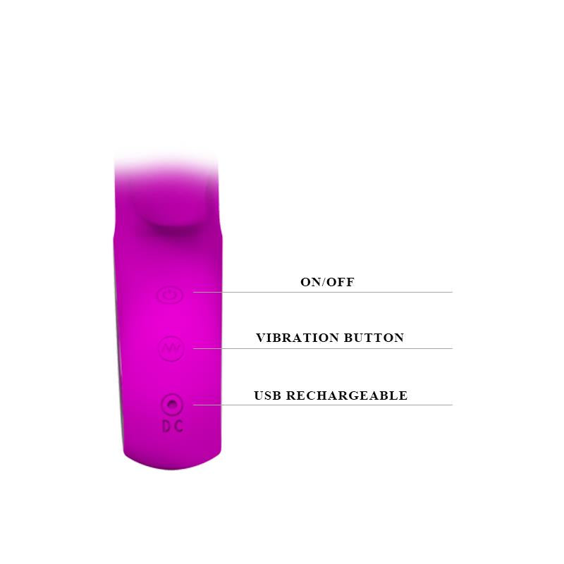PRETTYLOVE Webb Vibromasseur Couleur Violet